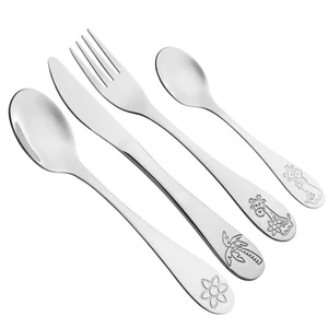 Kamille Набор детских столовых приборов 4 предмета KM 5335 из нержавеющей стали