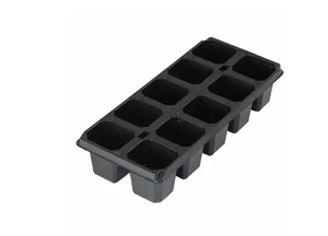 СИБРТЕХ Кассета для рассады, 280х130х60 мм, 10 ячеек, полистирол, 5 шт. 64315