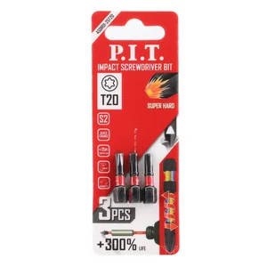 P.I.T. Бита ударная магнитная T20x25 мм, IMPACT, торсионная зона, 3 шт. (ASDR01-25T20)