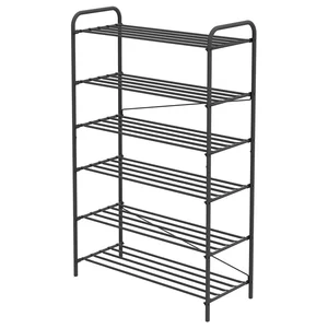 НИКА Этажерка для обуви ЭТК6/Ч матовый черный