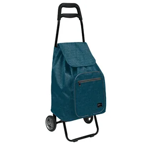НИКА Сумка-тележка на колёсах Haushalt СХ2/2 синий меланж