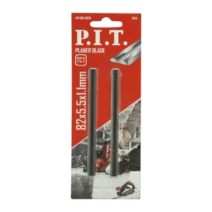 P.I.T. Ножи для рубанка 82x5,5х1,1 мм, 2 шт, TCT, двусторонние (APLS09-082B)