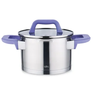LARA Кастрюля 3,8л ЛАВАНДА LR02-253