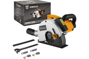 DEKO Штроборез DKWC1800, 125 мм, 1800 Вт, лазерный указатель