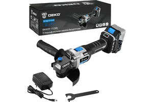 DEKO Углошлифовальная машина бесщеточная DKAG20, 20В, 1*5.0Ач
