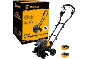 DEKO Культиватор аккумуляторный DKET40, 2*4.0Ач