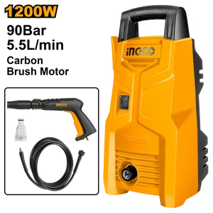 INGCO Мойка высокого давления 90 бар, 1200 Вт HPWR12008