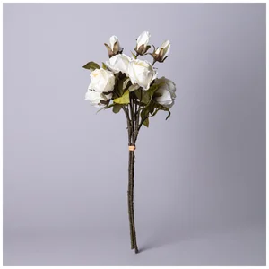 Lefard Букет Из Искусственных Роз Длина=53см, Цвет Белый 535-374