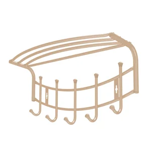НИКА Вешалка настенная ВНП4/БЖ бежевый металлик