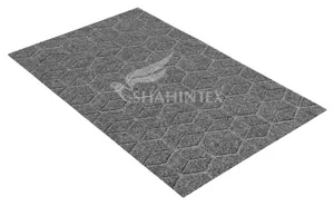 SHAHINTEX Коврик ПРАКТИК СОТЫ 50*80 см. СЕРЫЙ 01 антискользящий влаговпитывающий 00-00010342