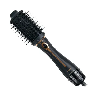 CENTEK Фен-расческа CT-2063 (золото/чёрный)