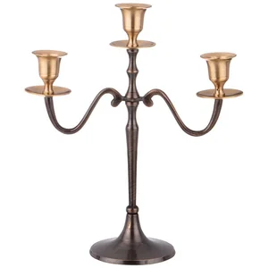 Lefard Подсвечник на 3 свечи Cuero латунь 726-243