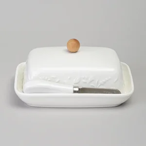 Lefard Масленка с ножом для масла FLOWERS STORY 16,5*12,5*8 см. 474-257