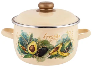 Appetite Кастрюля эмал сфер Avocado 5,5л 1MC221P