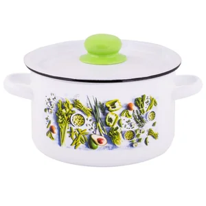 Appetite Кастрюля эмал цил Свежая зелень 2,9л 1с16с/1