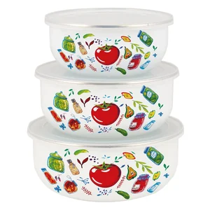 Appetite Набор мисок эмал 3пр Marinades пласт/кр BW01-M