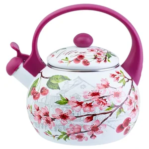 Appetite Чайник эмал 2,0л со свистком Вишня FT7-VI