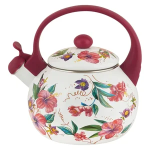 Appetite Чайник эмал 2,0л со свистком Гибискус FT7-GI