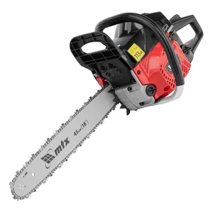 Matrix Пила цепная бензиновая MS-5218, шина 45 см, 52см³, 3 л.с., шаг 0,325, паз 1,5 мм, 72 зв 95212