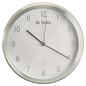 DELTA Часы настенные 30 cм DT12-0001 серебро