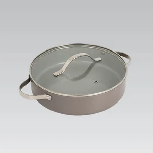 MAESTRO Кастрюля с крышкой Ceramic Shallow MR-4009-28S