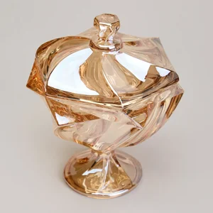 Lefard Блюдо С Крышкой На Ножке Bohema Amber Диаметр=17 См Высота=15,5 См. 195-227