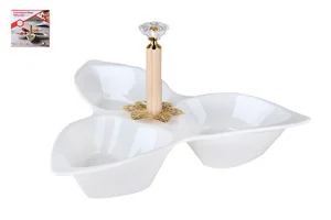 КОРАЛЛ Менажница 3-х секционная 27см ZD20226