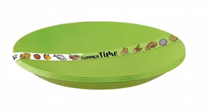 ПОЛИМЕРБЫТ Набор (4 шт) тарелок КРУГЛЫХ Summer time д=190мм 35509