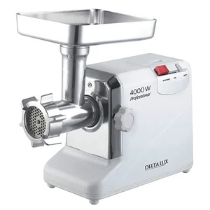 DELTA Мясорубка электрическая 4000 Вт LUX DE-604M белая