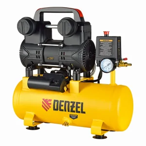 Denzel Компрессор безмасл. малошумный DLP-950/10, 950Вт,10 л, 2850 об/мин, 170 л/мин 58141