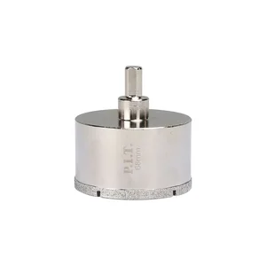 P.I.T. Коронка алмазная по стеклу, керамике, тротуарной плитке 68x40мм, HEX, центр.св. AMAS12-0068