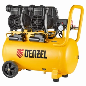 Denzel Компрессор безмасл. малошумный DLP -3000/50, 3 кВт, 2х1,5 кВт,50 л, 2850 об/мин,500 л/мин 58144