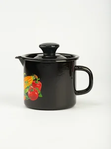 КМК Кружка с носиком с крышкой 1 л Царица полей коричневая 40204-072/4-У9