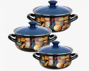 КМК Набор кастрюль (6пр.) "Уют-1-Экстра" коричневый