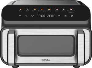 Hyundai Аэрогриль HYF-9080 2000Вт черный/серебристый