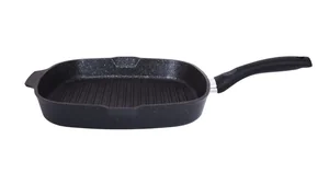 Кукмара Сковорода-гриль квадратная 28 x 28 см с ручкой, АП линия Granit ultra (Blue) сгкгг280а