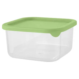 DELTA Контейнер для продуктов Sugar&Spice Vanilla 0,8 л квадратный с гибкой крышкой SE168010050 фисташка