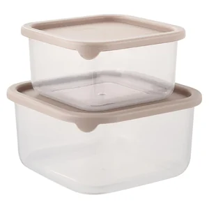 DELTA Набор контейнеров для продуктов Sugar&Spice Vanilla (0,4 л + 0,8 л) с гибкой крышкой SE168812005 латте