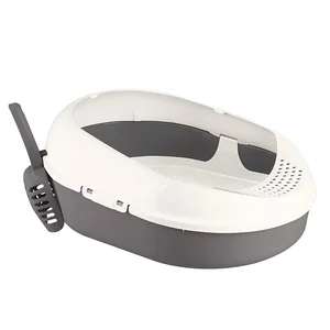 Delta Комплект для кошек: лоток с сеткой и совком Cosmo (серый) 4396217