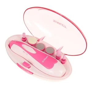 SCARLETT Аппарат для маникюра, 6 насадок, розовый, SC-954
