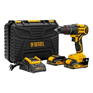 Denzel Дрель-шуруповерт аккумуляторная ударная бесщет. CIDH-BL-20, Li-Ion, 20 В 26137