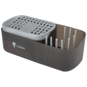 Mallony Диспенсер для моющего средства SAUBER (с держателем для губки и органайзером) 105851-SK