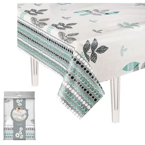 MALLONY Скатерть коллекция Лён с бейкой, Перспектива, арт. 617/6 130х110 (+/-6)см. 108230-SK