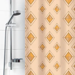 VILINA Занавес для ванной комнаты 180 x 180 см ДИАМАНТ 6984 бежевый