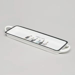 Lefard Блюдо прямоугольное с ручками FAMILY FARM 42*12*3,5 см, 263-1259