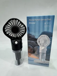 Ramozi Вентилятор мини ручной с увлажнителем, 16х6.5 см (цвета микс), зарядка от USB RA-9449 Черный