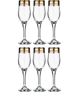 GLASSTAR Набор фужеров Тулип 200 мл 6 штук декор Венеция 44160/600