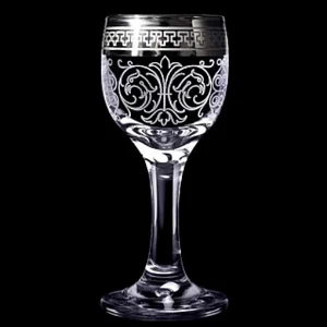 ДЕКОСТЕК Набор рюмок для вина 6шт 60мл, гравировка, напыление металлом 1713-ГНМ