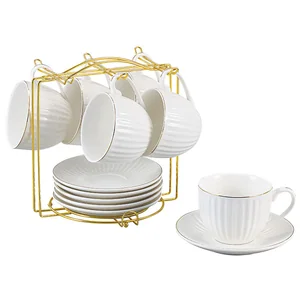 BEATRIX Набор чайный 12 предметов 240мл на мет подставке Суфле Ф5-027К/12