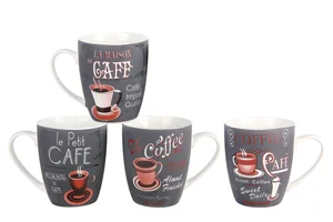 КОРАЛЛ Кружка 350 мл Cafe & Coffe 4636 микс 